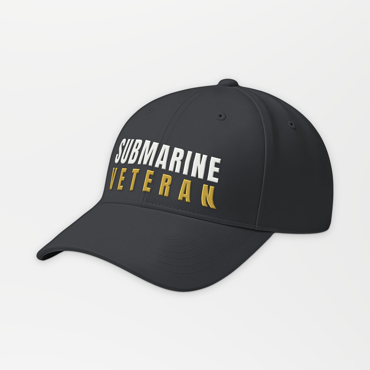 Proudly Served Submarine Veteran Embroidered Cap in Dark Grey