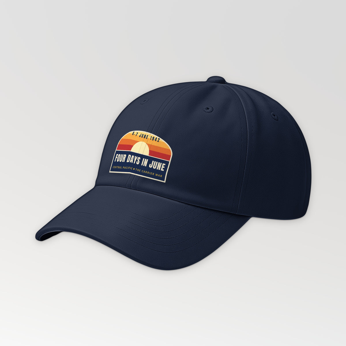 Four Days in June Sunset Dad Hat in Navy
