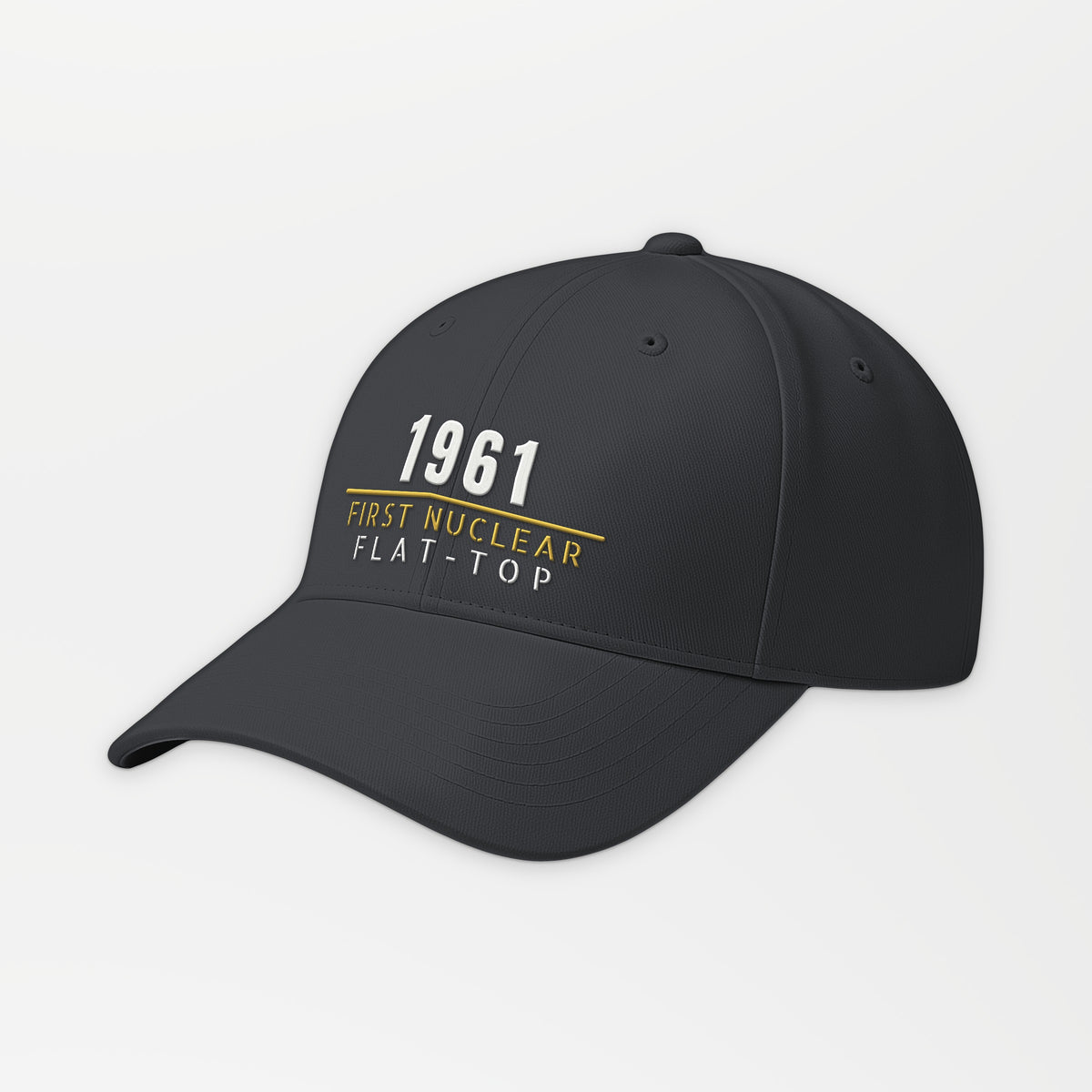 First Nuclear Flat-Top 1961 Embroidered Cap in Dark Grey