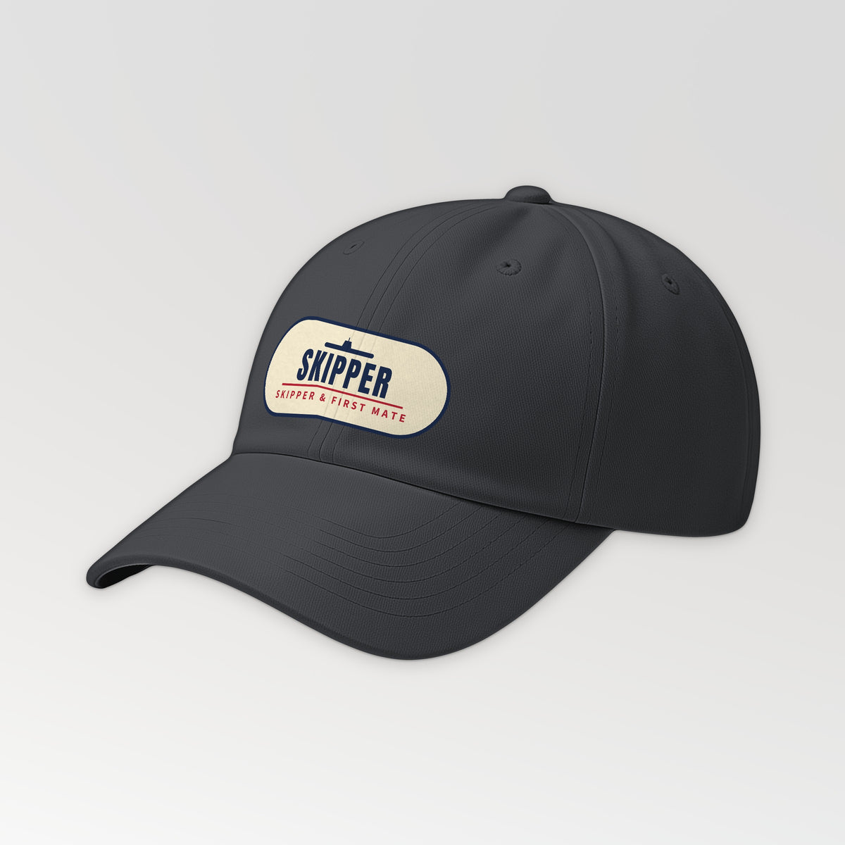 Skipper and First Mate Skipper Dad Hat in Dark Grey