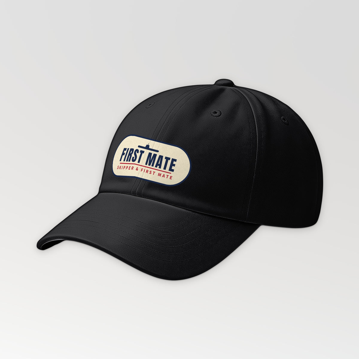 Skipper and First Mate First Mate Dad Hat in Black