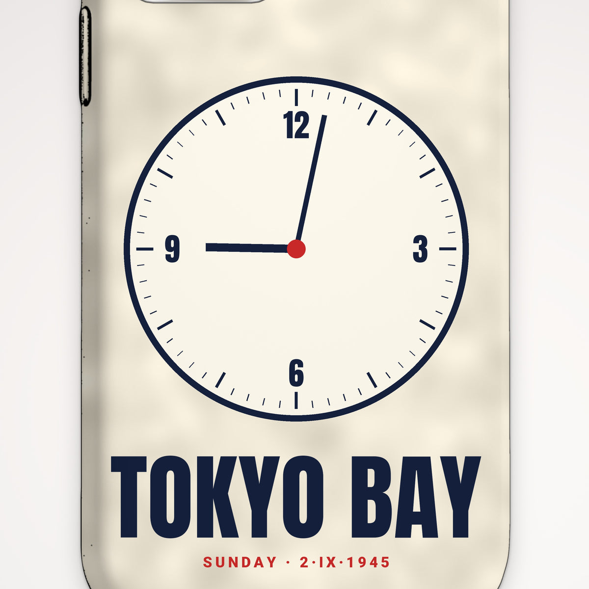 Tokyo Bay 0902 Clock Tough Phone Case – iPhone, print detail