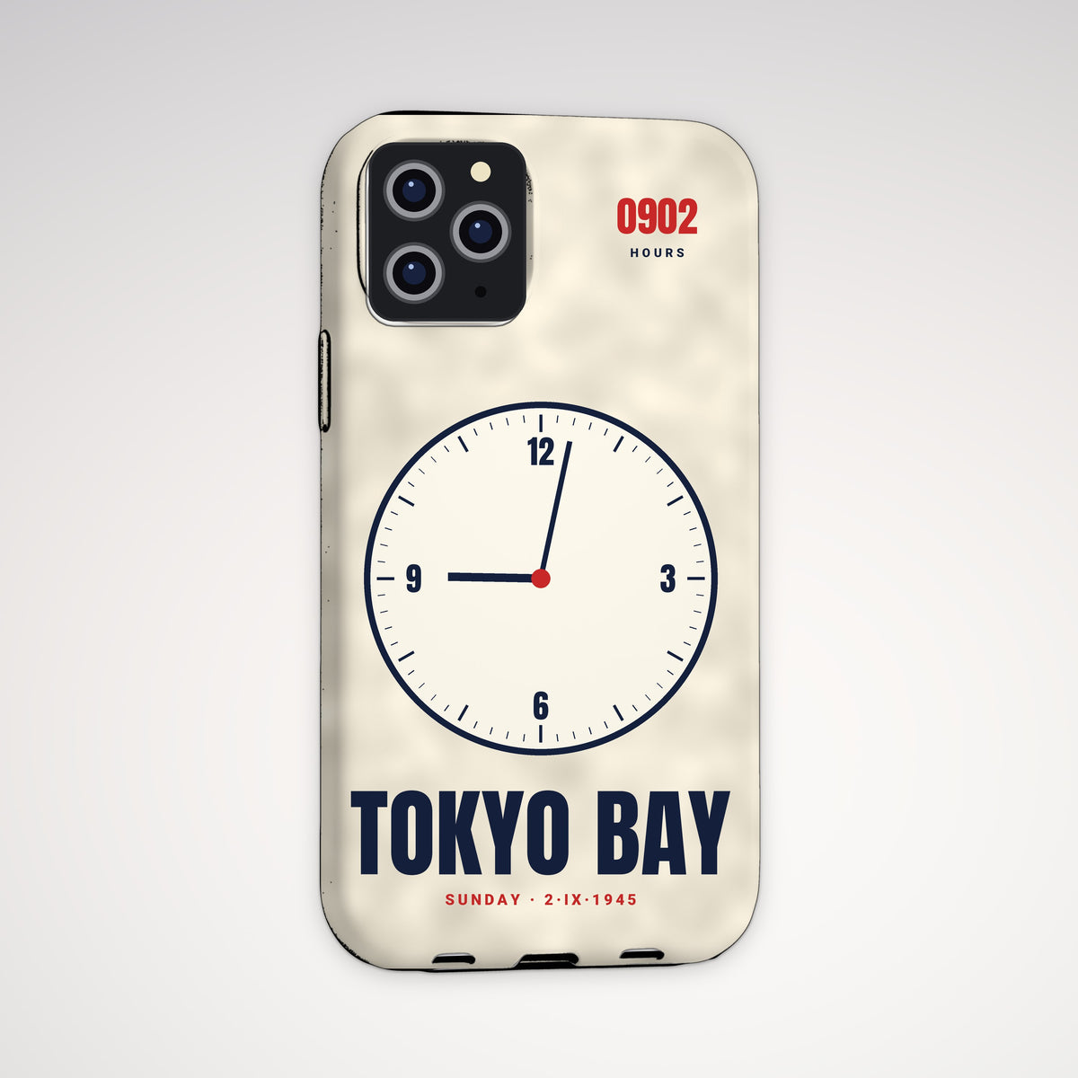 Tokyo Bay 0902 Clock Tough Phone Case – iPhone, shown on a Pro model