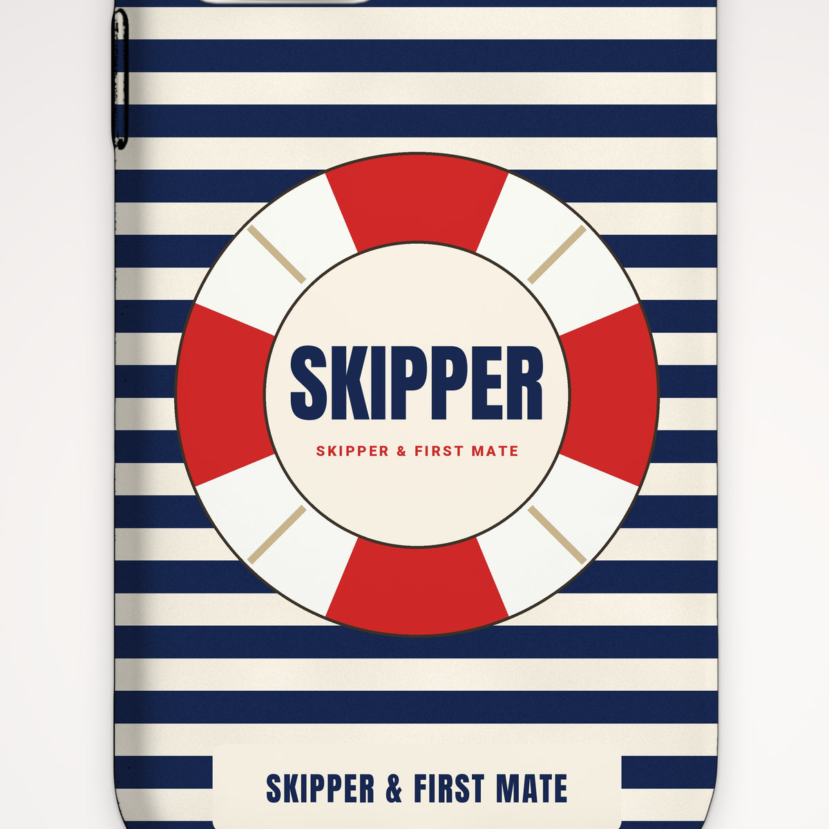 Skipper & First Mate Skipper Tough Phone Case – iPhone, print detail