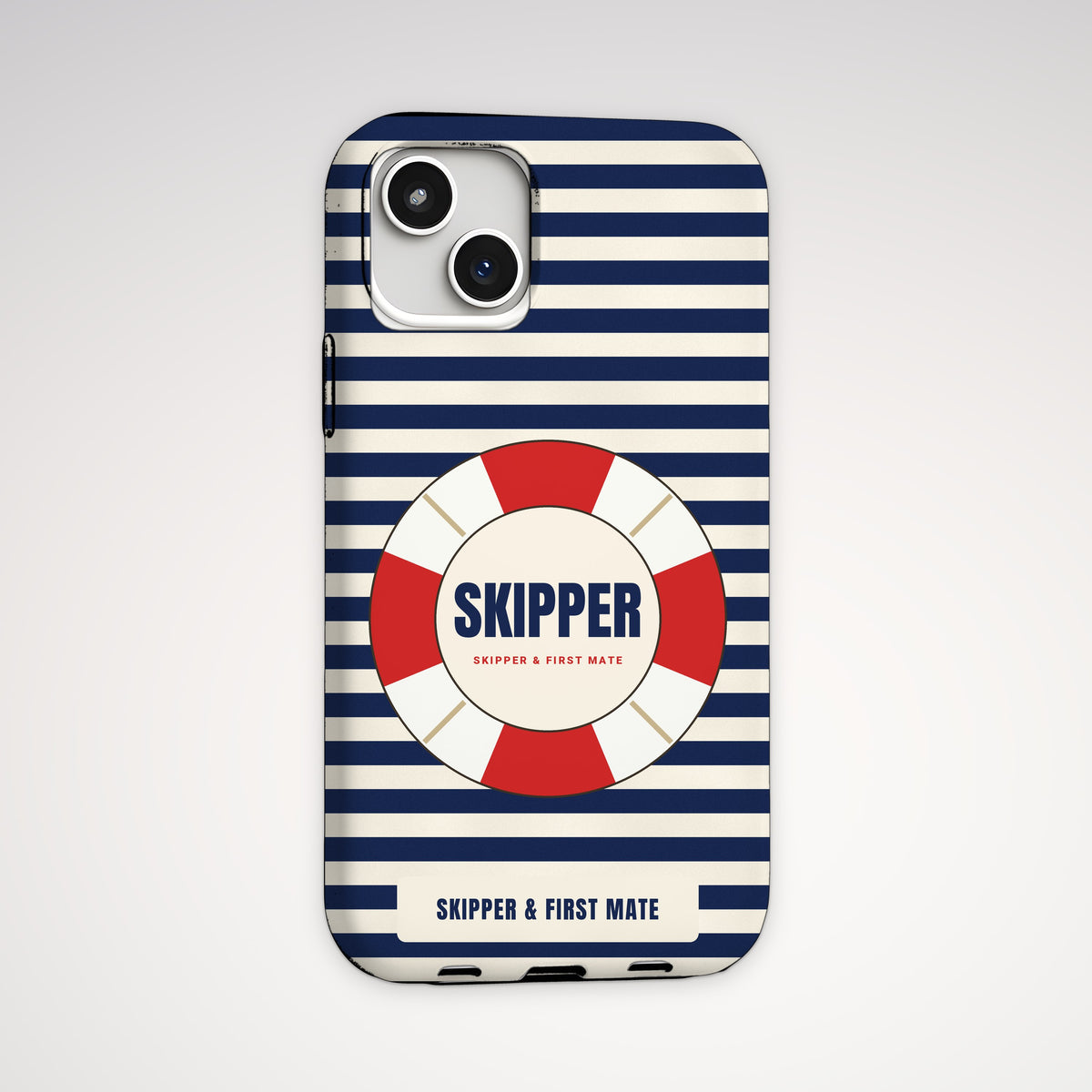 Skipper & First Mate Skipper Tough Phone Case – iPhone, back view