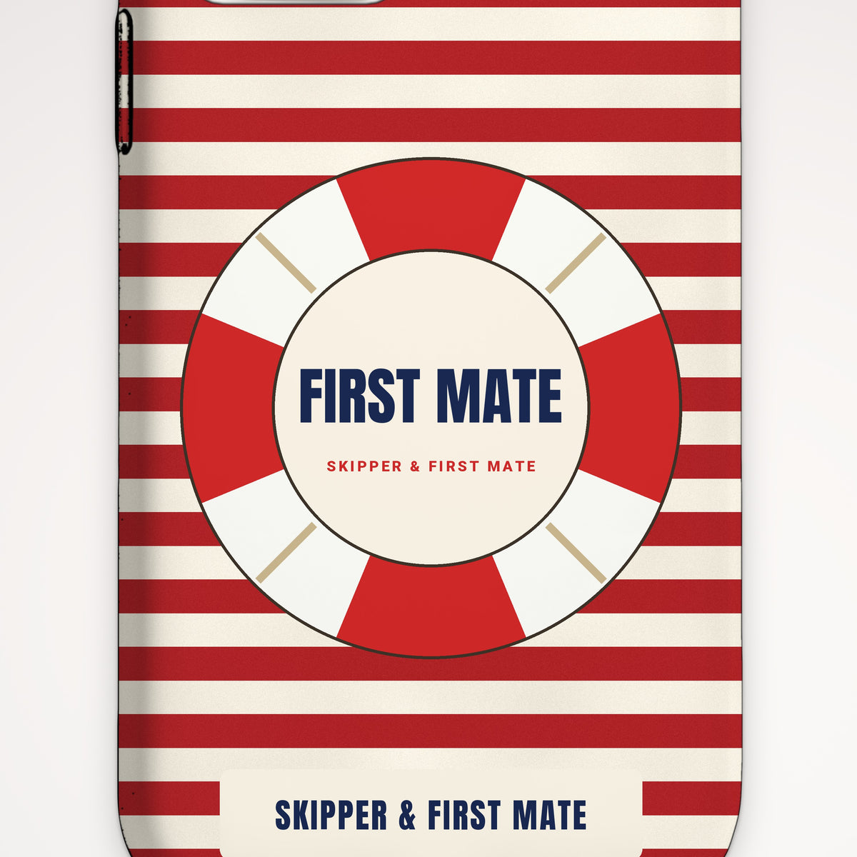 Skipper & First Mate First Mate Tough Phone Case – iPhone, print detail