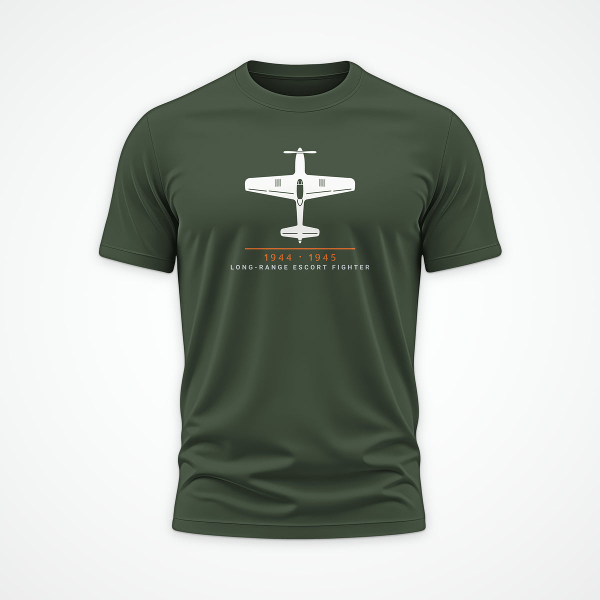 Long-Range Escort Fighter 1944–45 Tee in Military Green