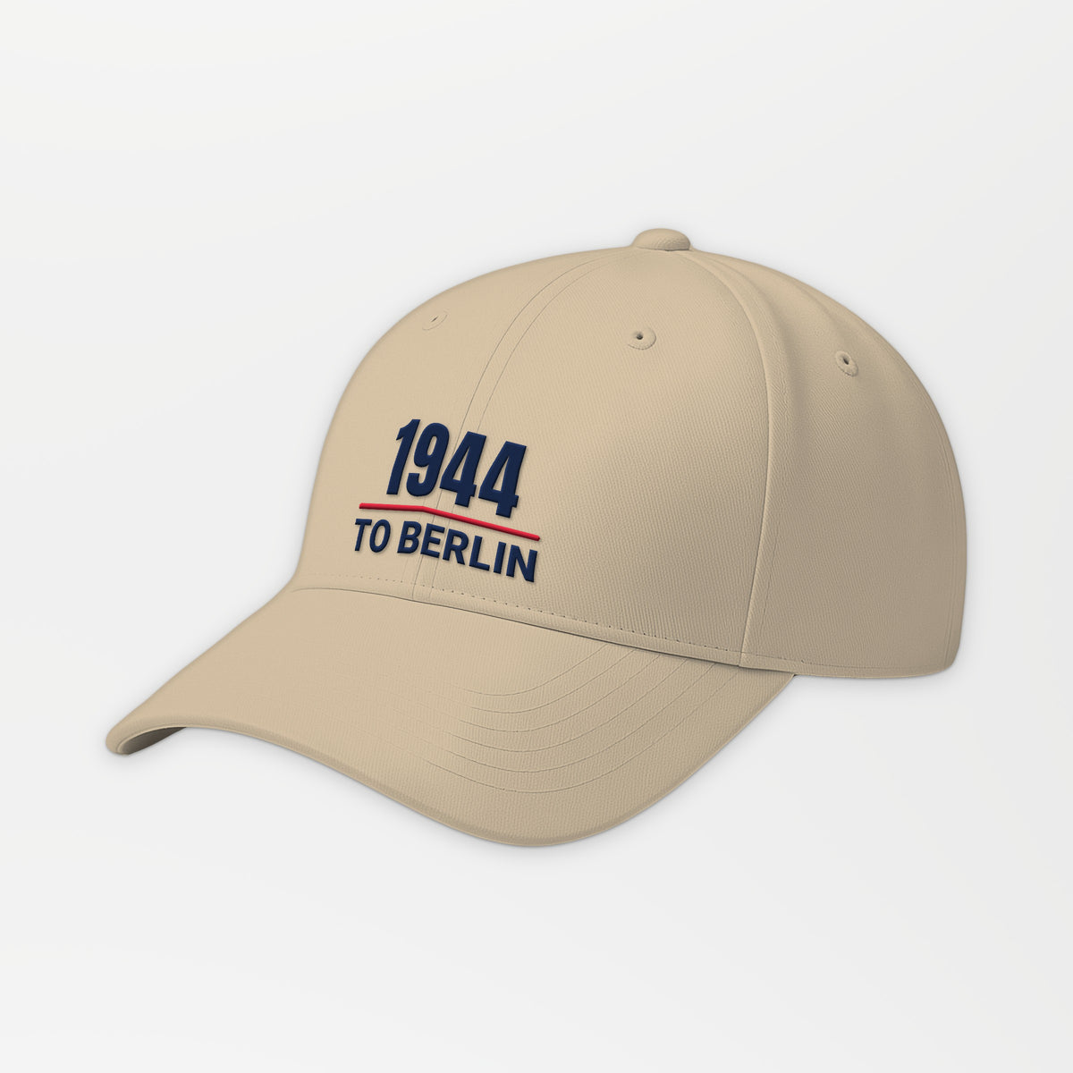 To Berlin 1944 Embroidered Cap in Khaki