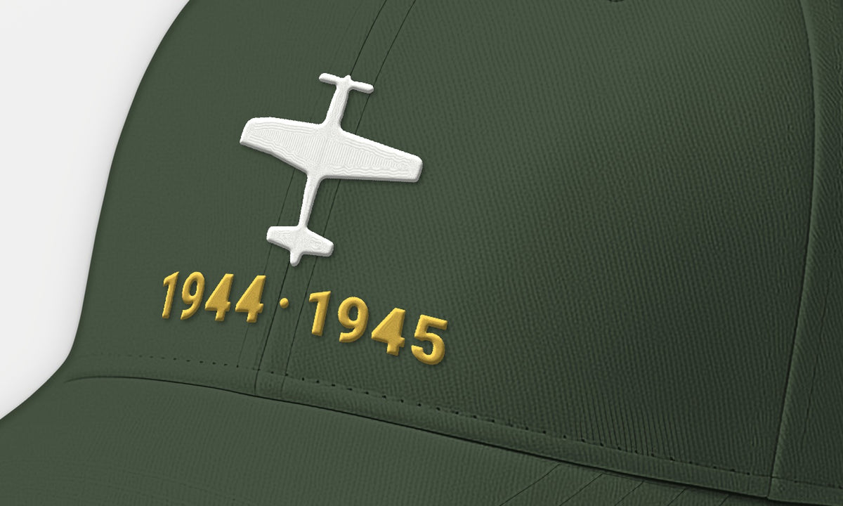 Long-Range Escort Fighter 1944–45 Embroidered Cap, front detail