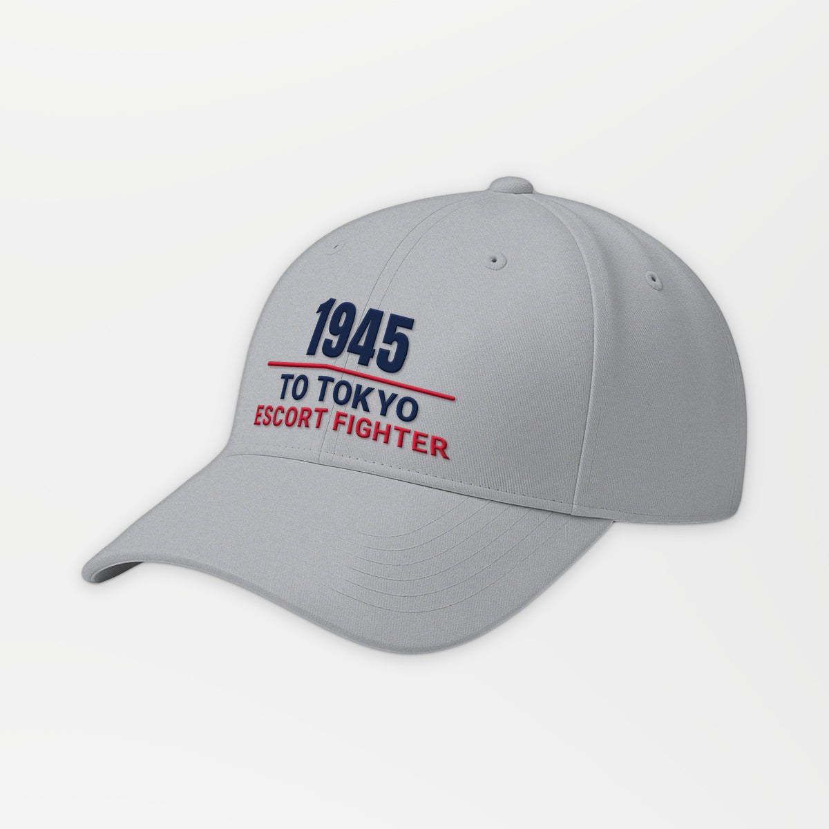 To Tokyo 1945 Escort Fighter Embroidered Cap in Grey