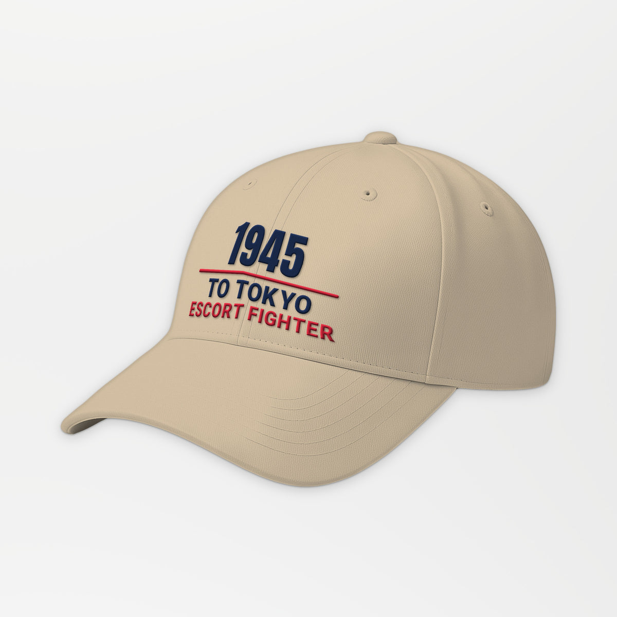 To Tokyo 1945 Escort Fighter Embroidered Cap in Khaki