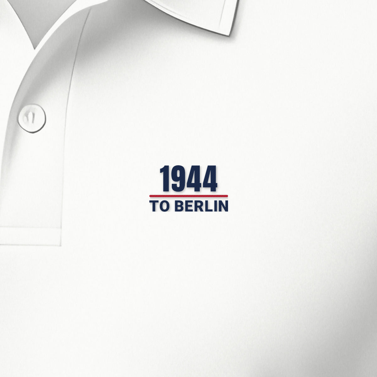 To Berlin 1944 Polo, left-chest detail