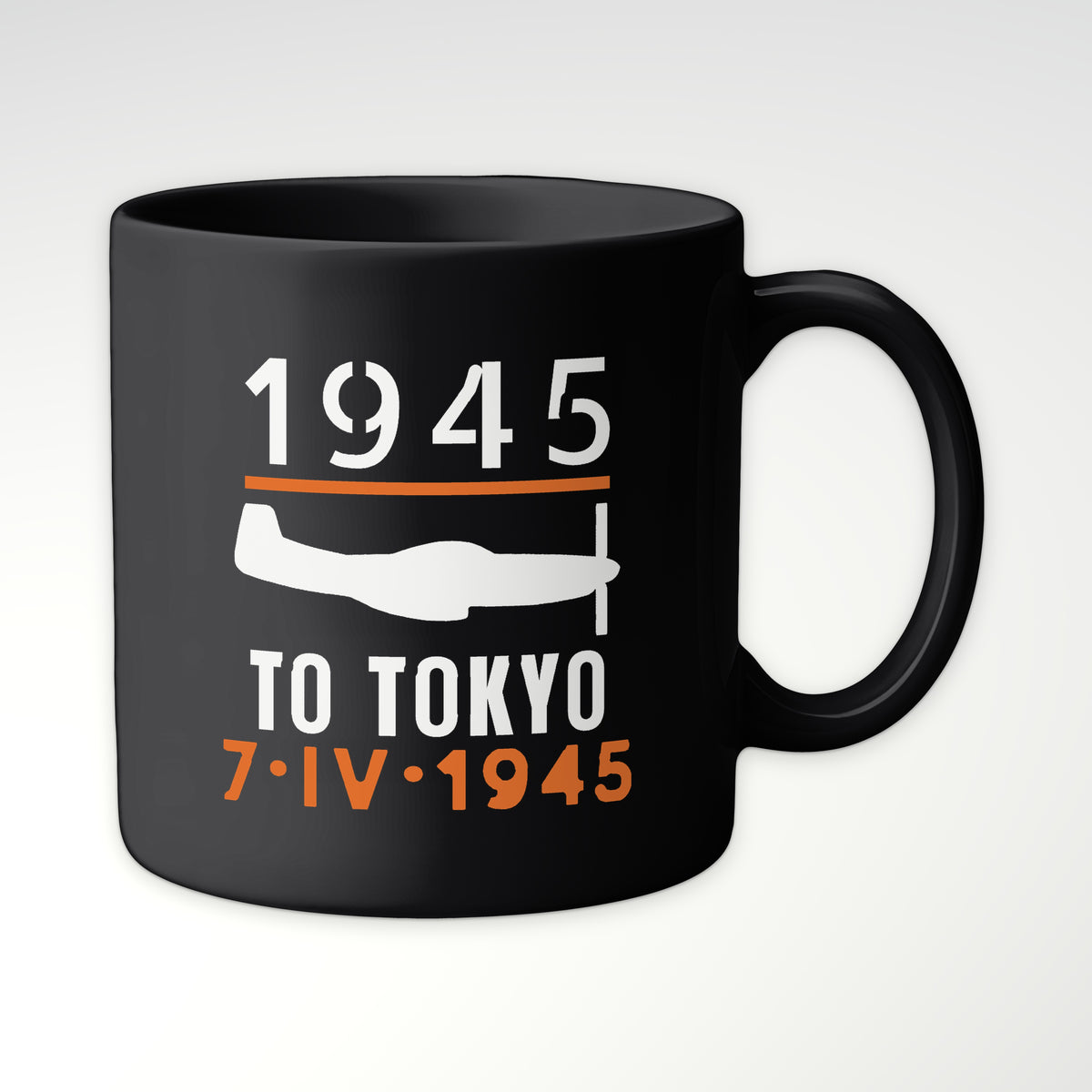 To Tokyo 1945 Escort Fighter Mug in Black