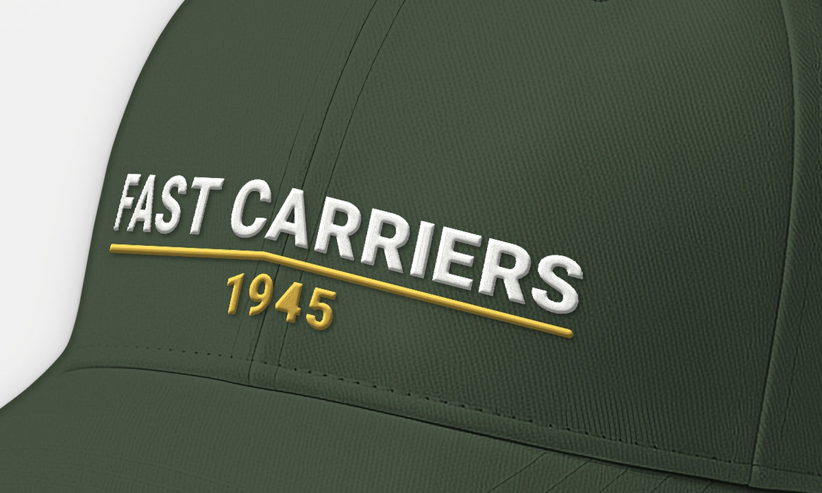 Fast Carriers 1945 Embroidered Cap, front detail