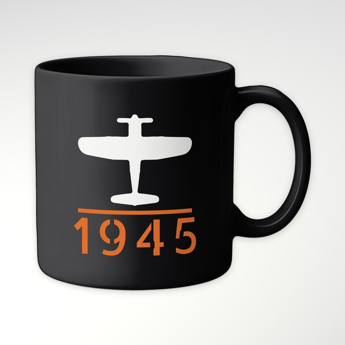 Gull-Wing Fighter 1945 Mug in Black