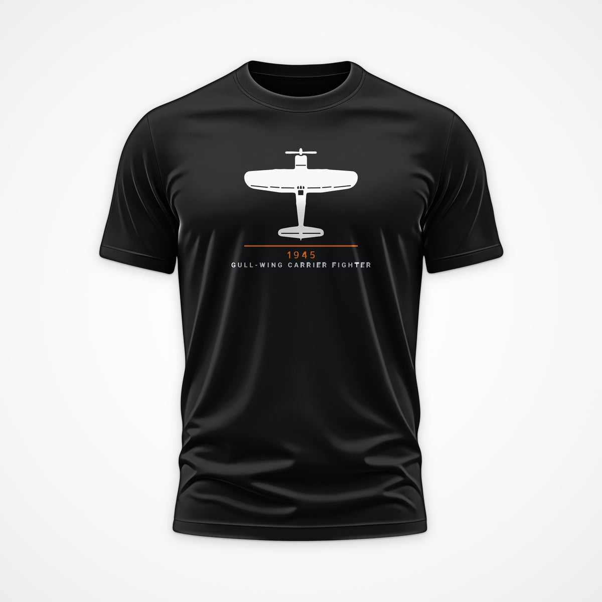 Gull-Wing Fighter 1945 Tee in Black