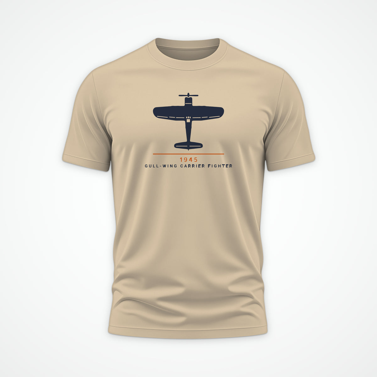 Gull-Wing Fighter 1945 Tee in Sand