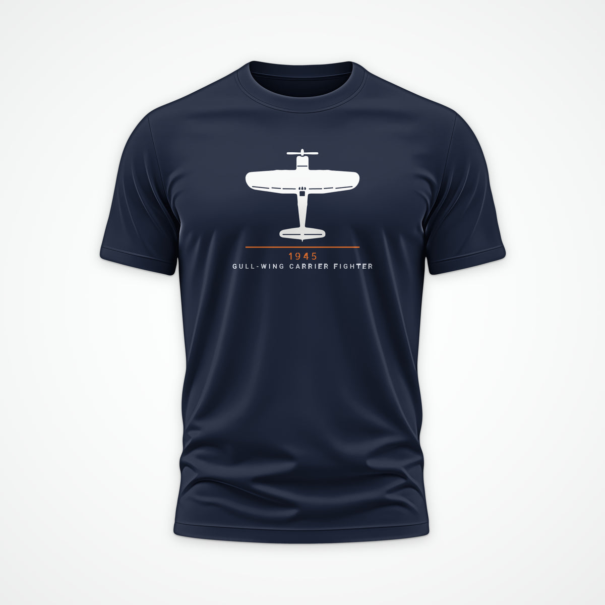 Gull-Wing Fighter 1945 Tee in Navy