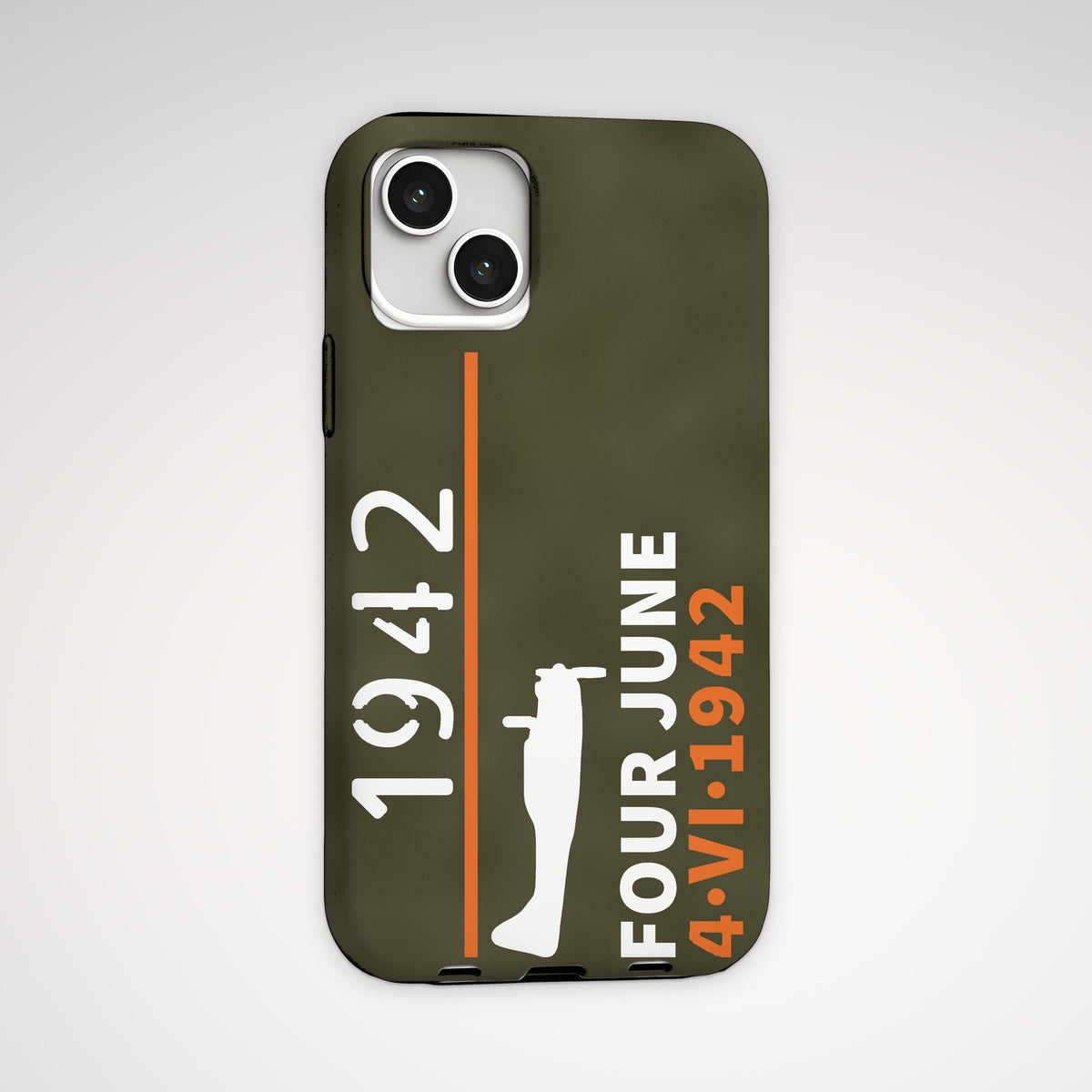 Carrier Scout Bomber June 1942 Tough Phone Case – iPhone, back view