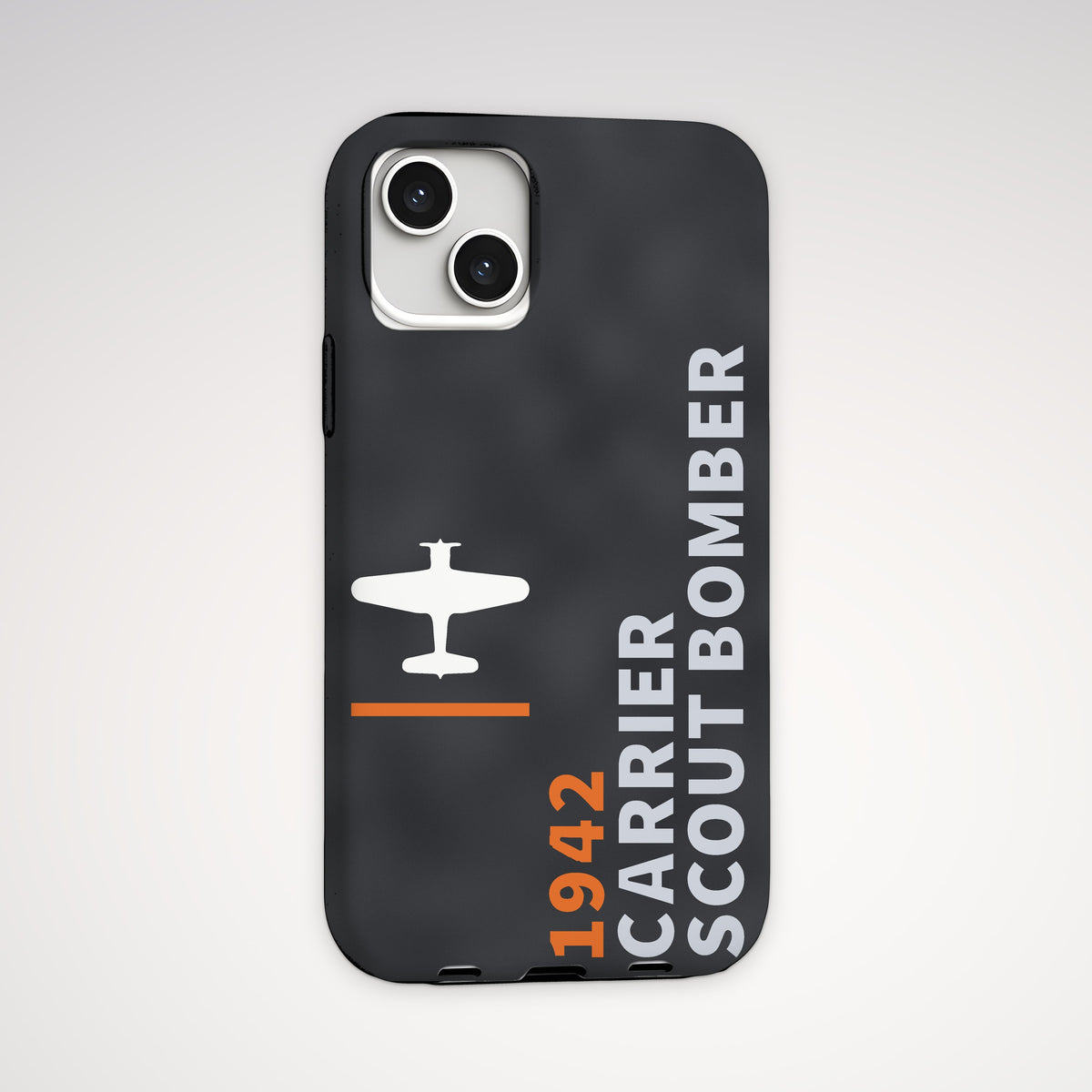 Scout Bomber 1942 Top-View Tough Phone Case – iPhone, back view