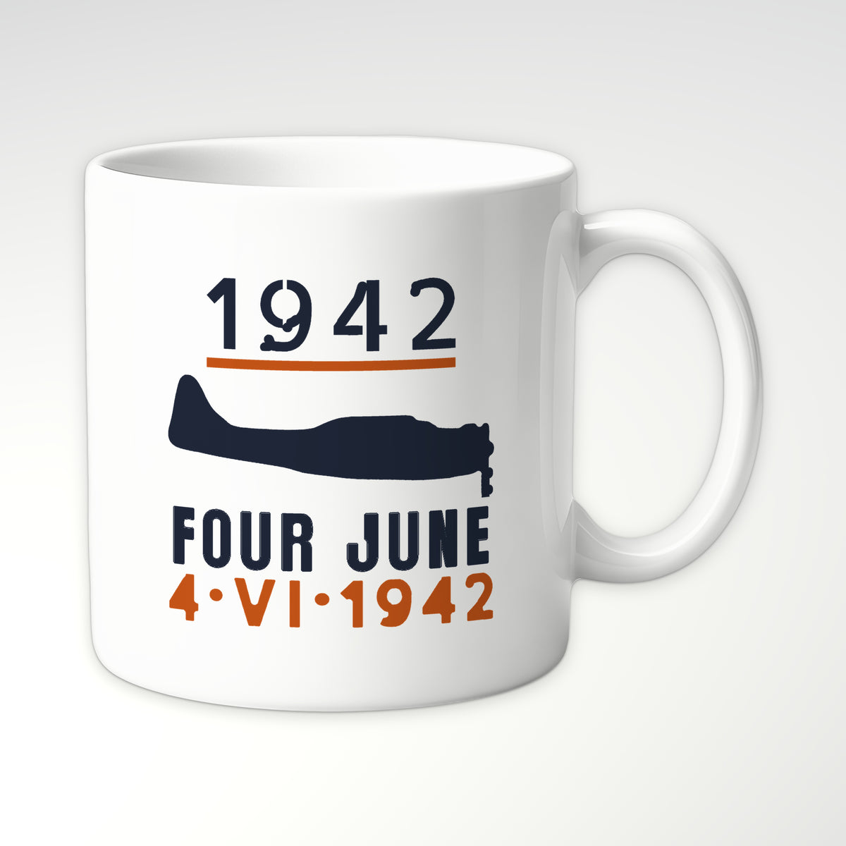 Carrier Scout Bomber June 1942 Mug in White