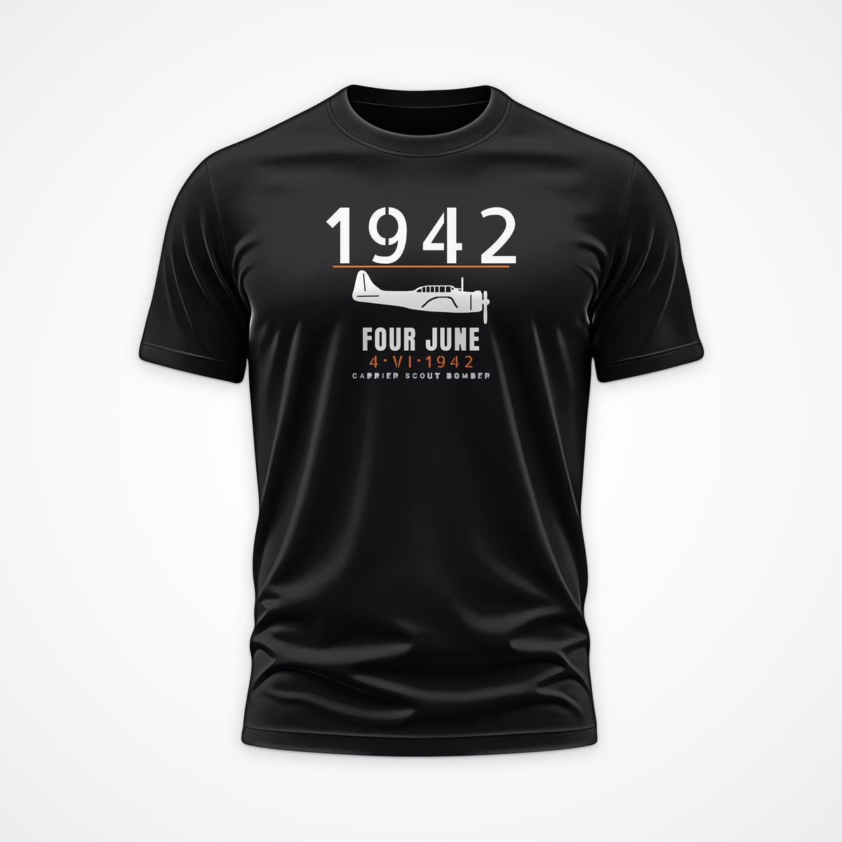 Carrier Scout Bomber June 1942 Tee in Black