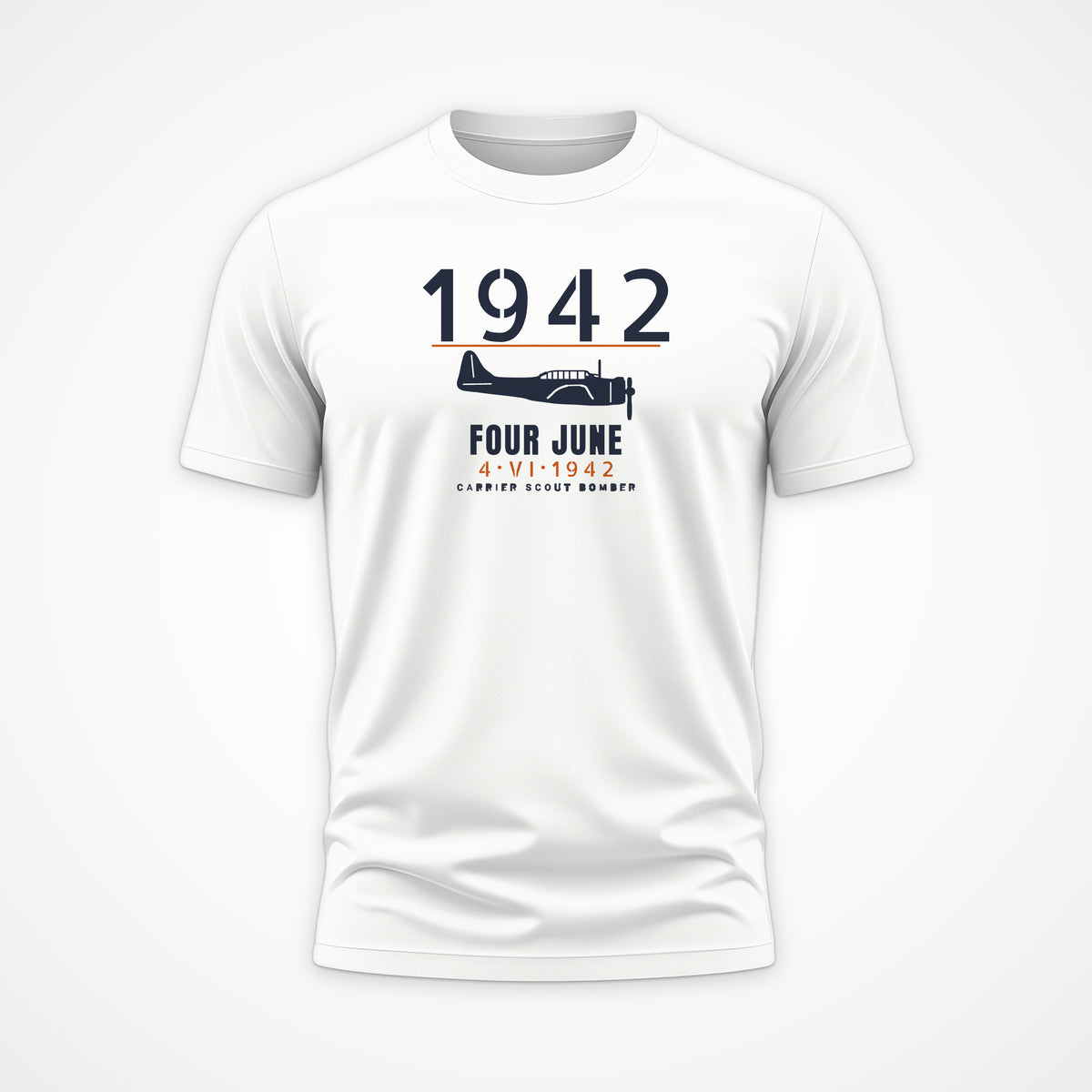 Carrier Scout Bomber June 1942 Tee in White