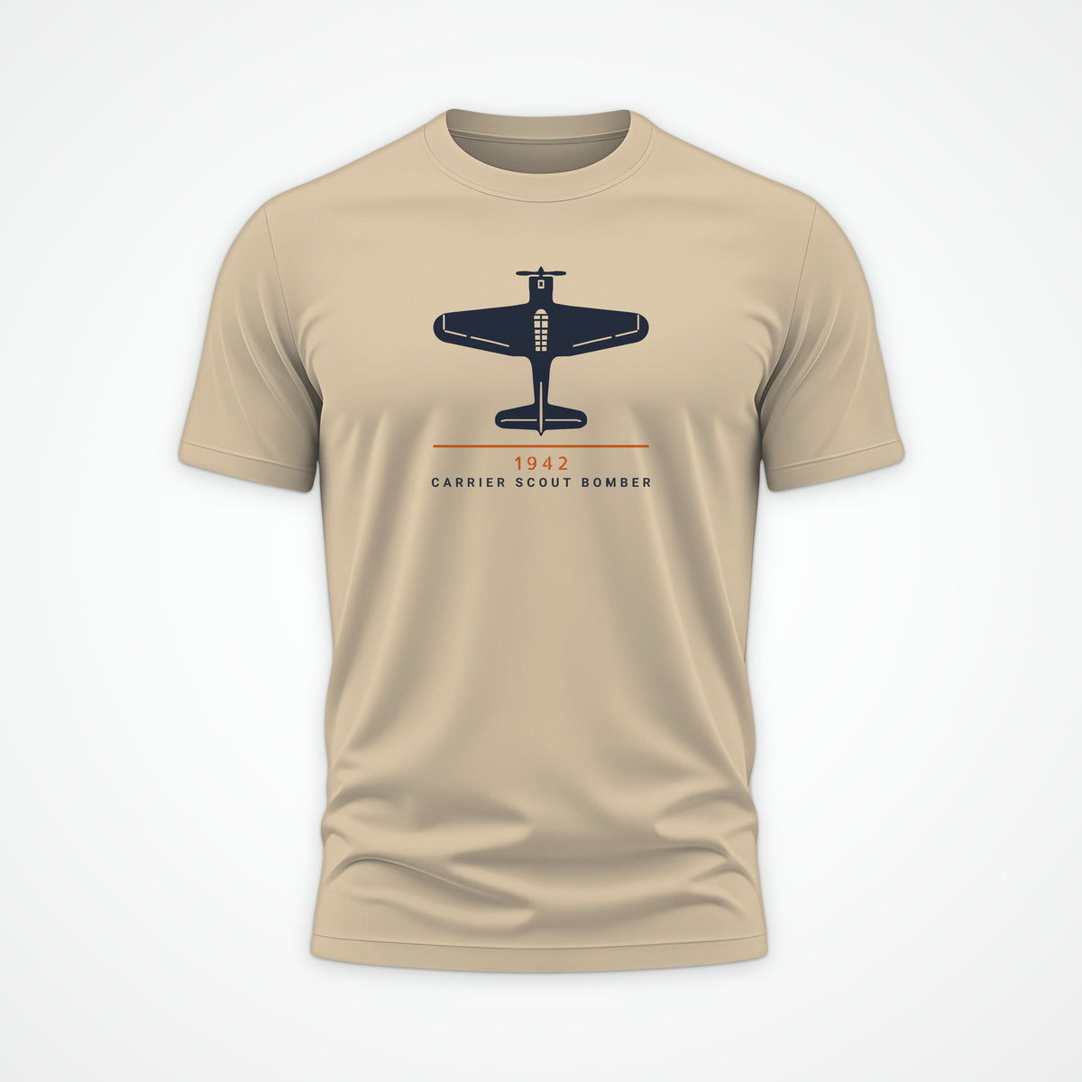 Scout Bomber 1942 Top-View Tee in Sand