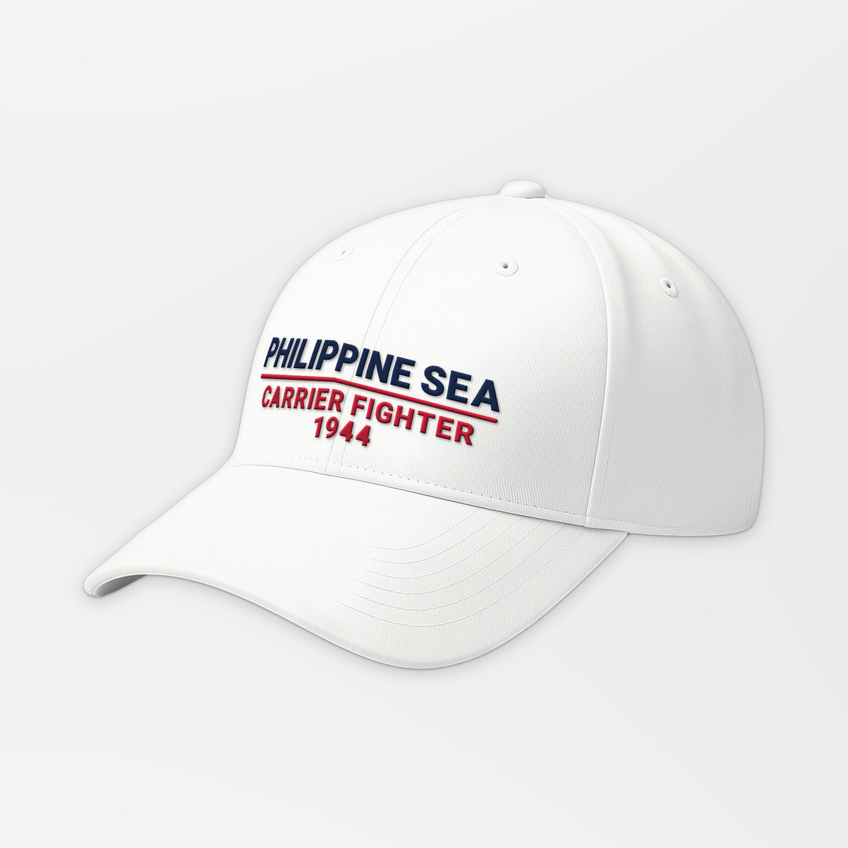 Philippine Sea 1944 Carrier Fighter Embroidered Cap in White