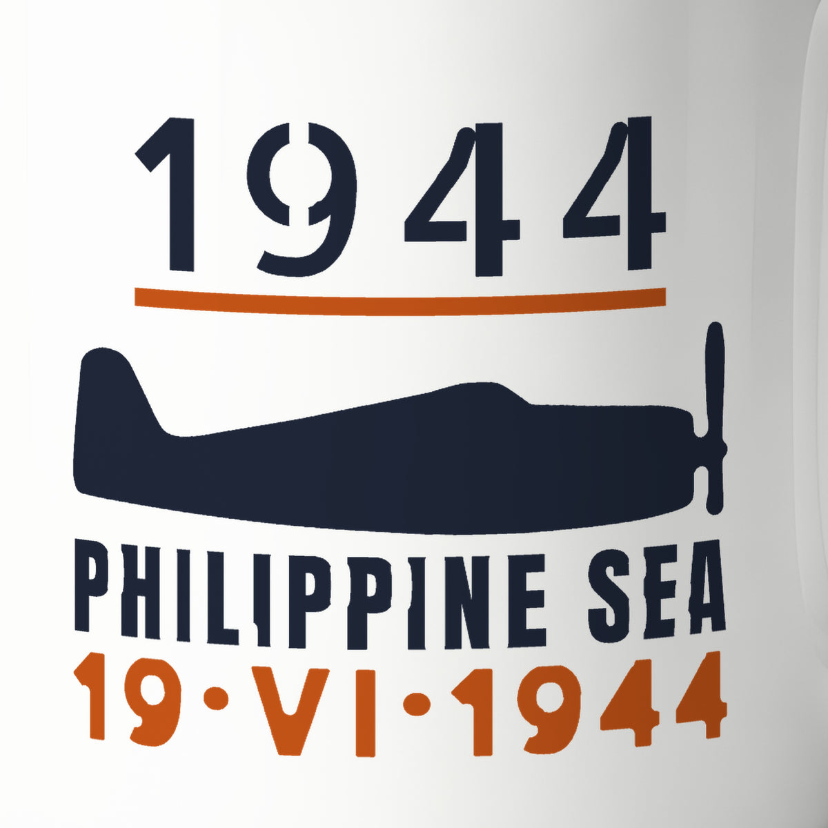 Philippine Sea 1944 Carrier Fighter Mug, print detail