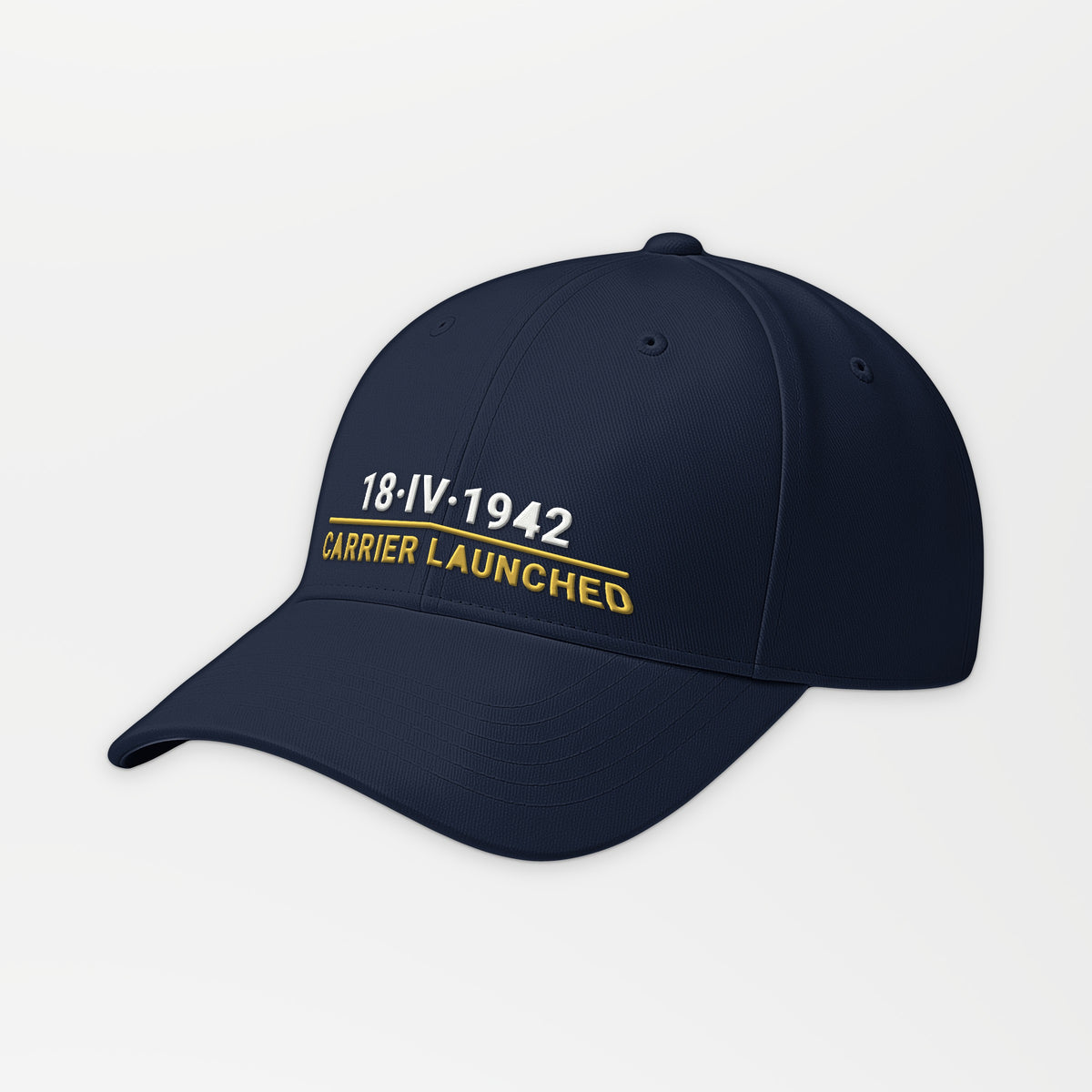 Eighteen April 1942 Carrier-Launched Embroidered Cap in Dark Navy