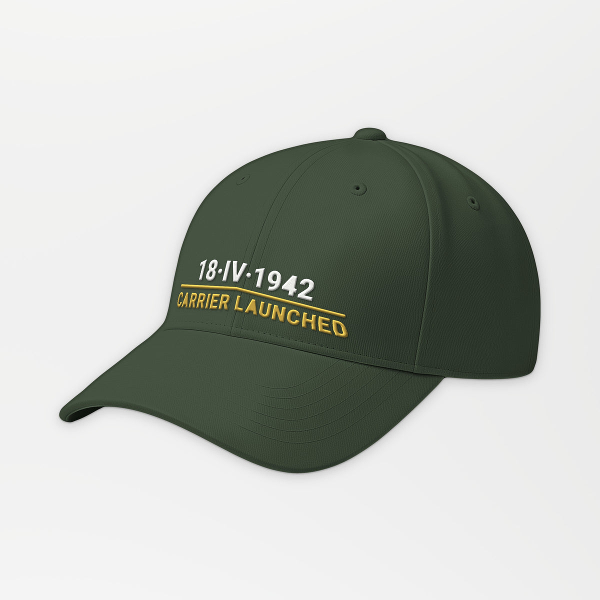 Eighteen April 1942 Carrier-Launched Embroidered Cap in Olive