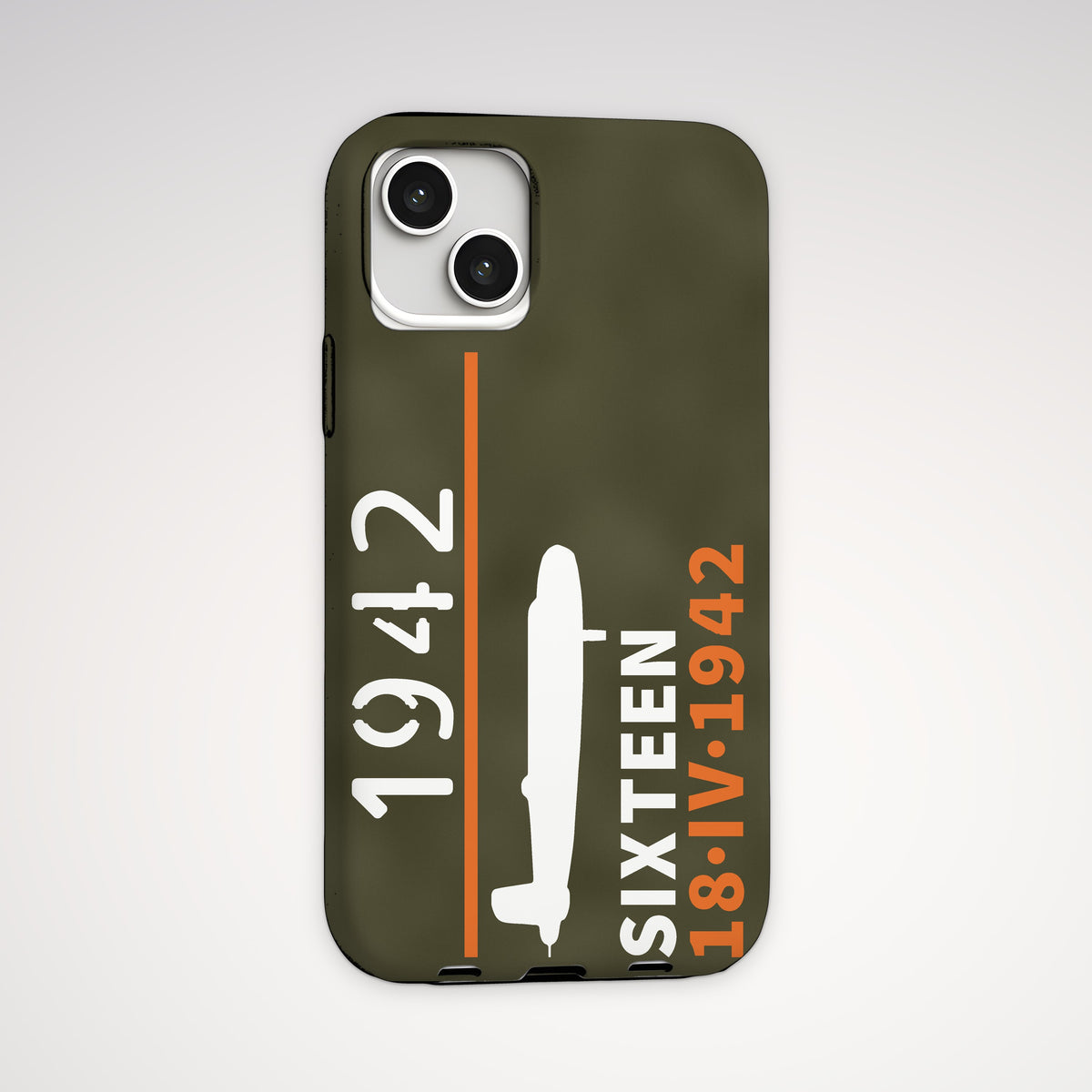 Sixteen Carrier-Launched Bombers 1942 Tough Phone Case – iPhone, back view