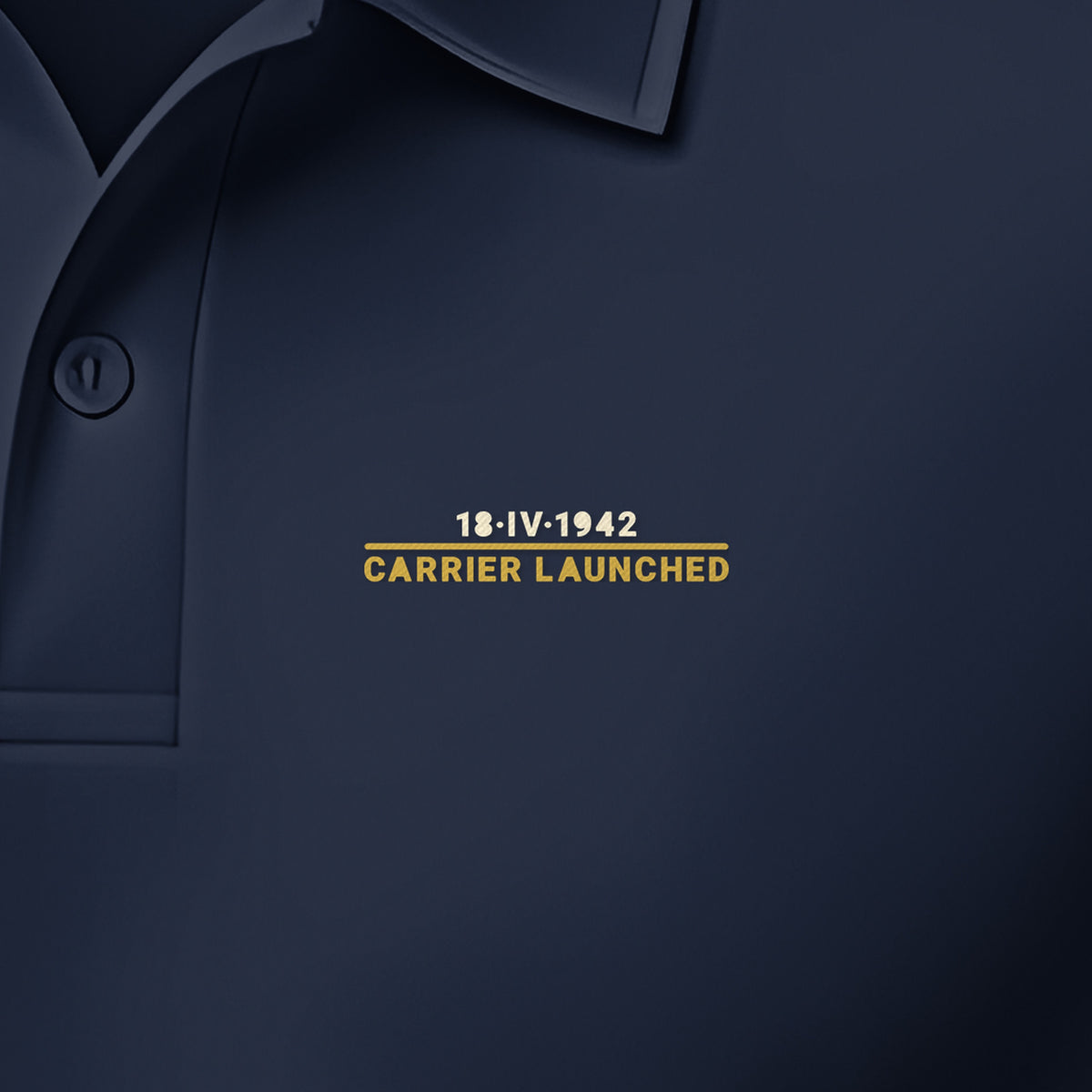 Eighteen April 1942 Carrier-Launched Polo, left-chest detail
