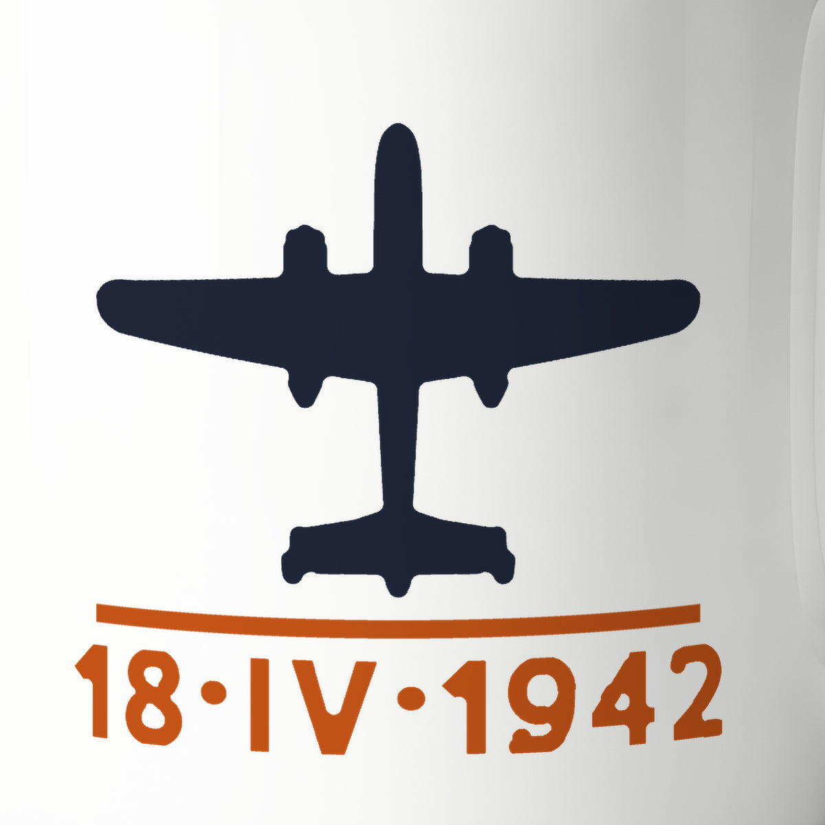 Carrier-Launched Bomber 1942 Mug, print detail