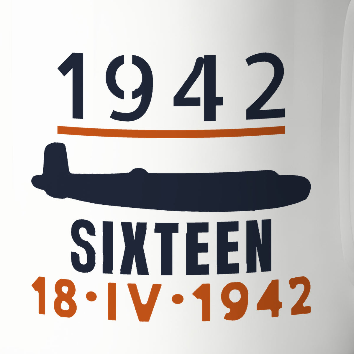 Sixteen Carrier-Launched Bombers 1942 Mug, print detail