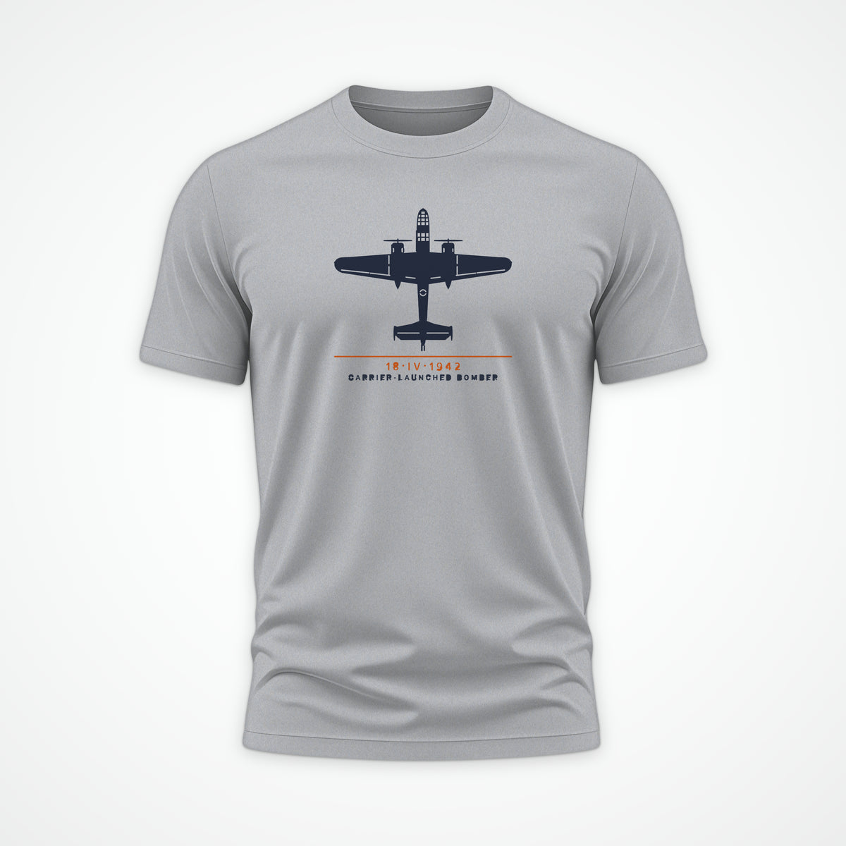 Carrier-Launched Bomber 1942 Tee in Sport Grey