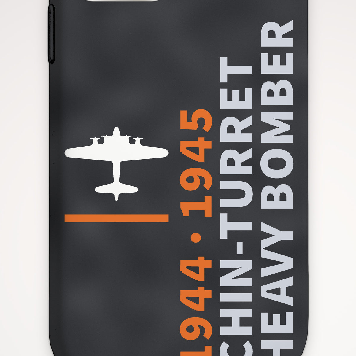 Chin-Turret Heavy Bomber 1944–45 Tough Phone Case – iPhone, print detail: our top-view drawing of a B-17G, no markings