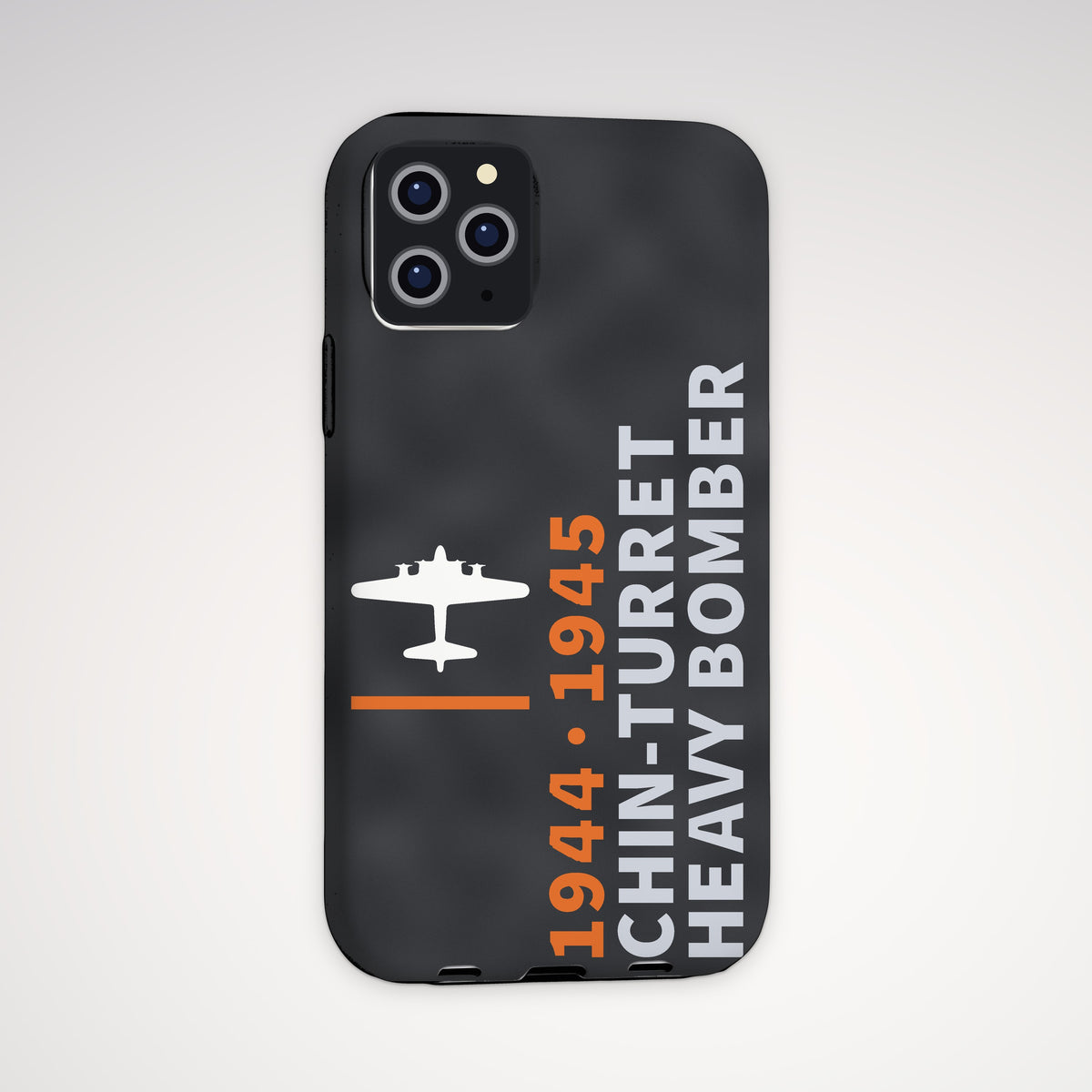Chin-Turret Heavy Bomber 1944–45 Tough Phone Case – iPhone, shown on a Pro model
