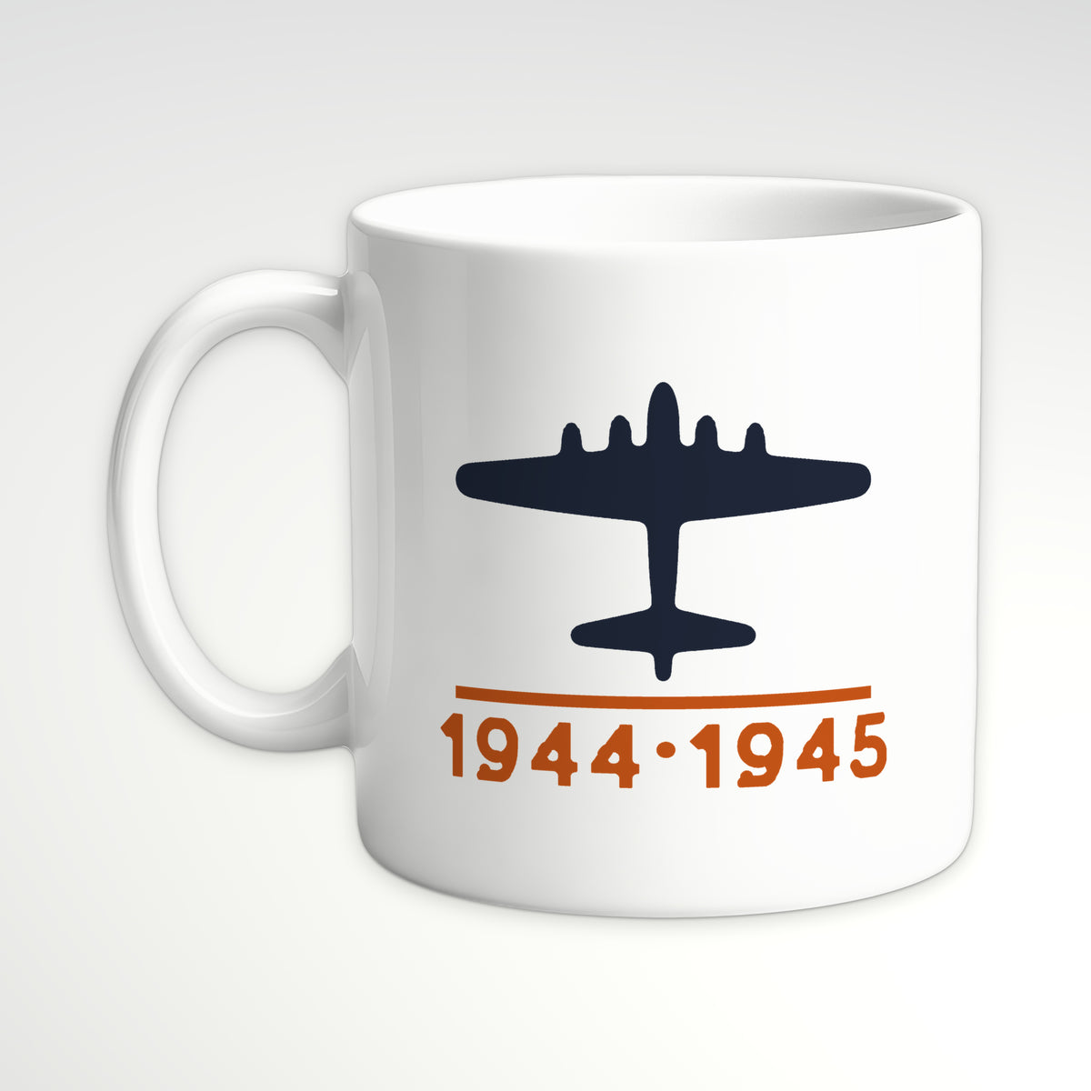 Chin-Turret Heavy Bomber 1944–45 Mug, white mug, handle left