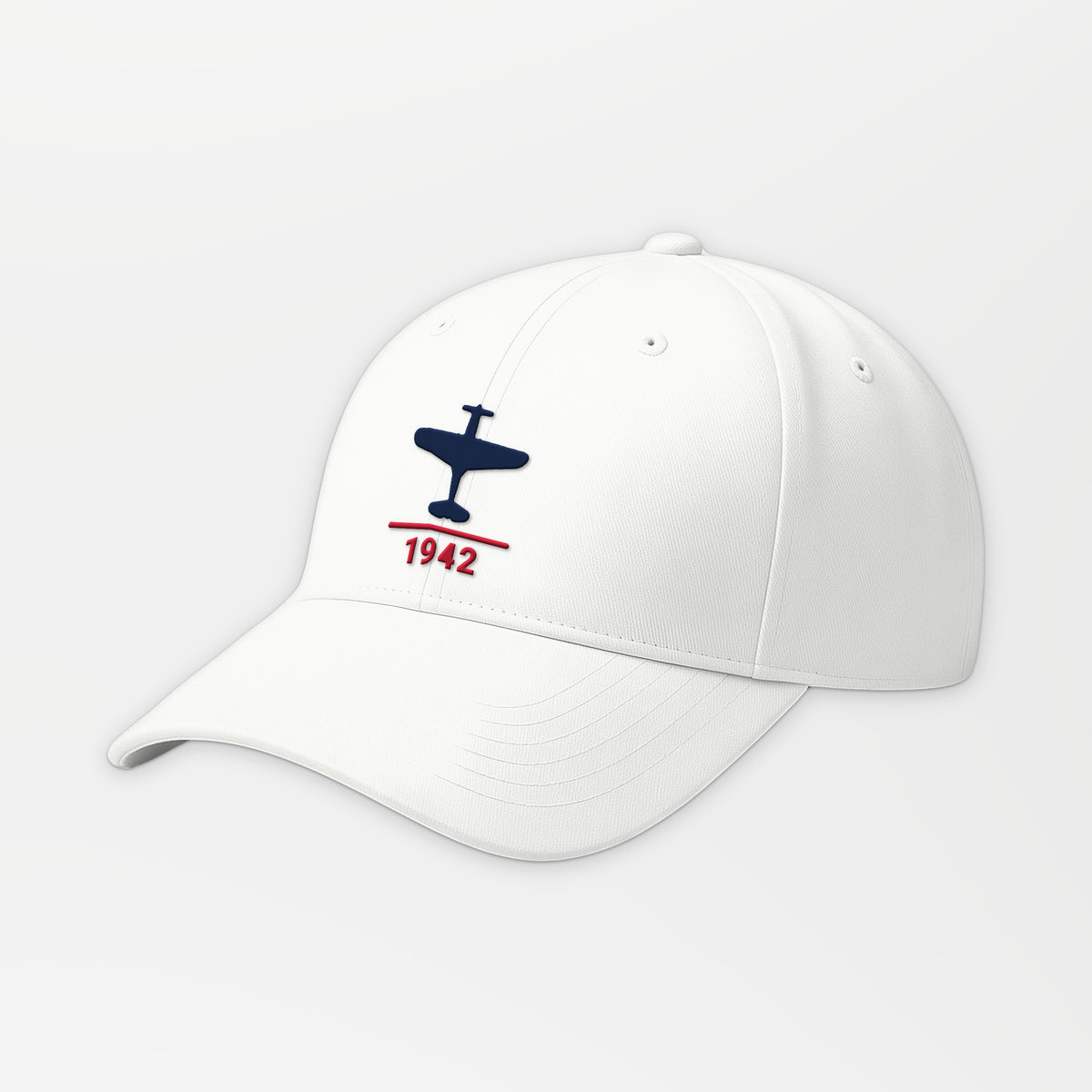 Early-War Fighter 1942 Embroidered Cap in White