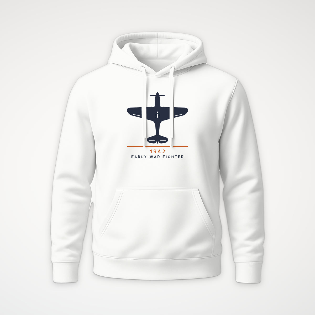 Early-War Fighter 1942 Hoodie in White