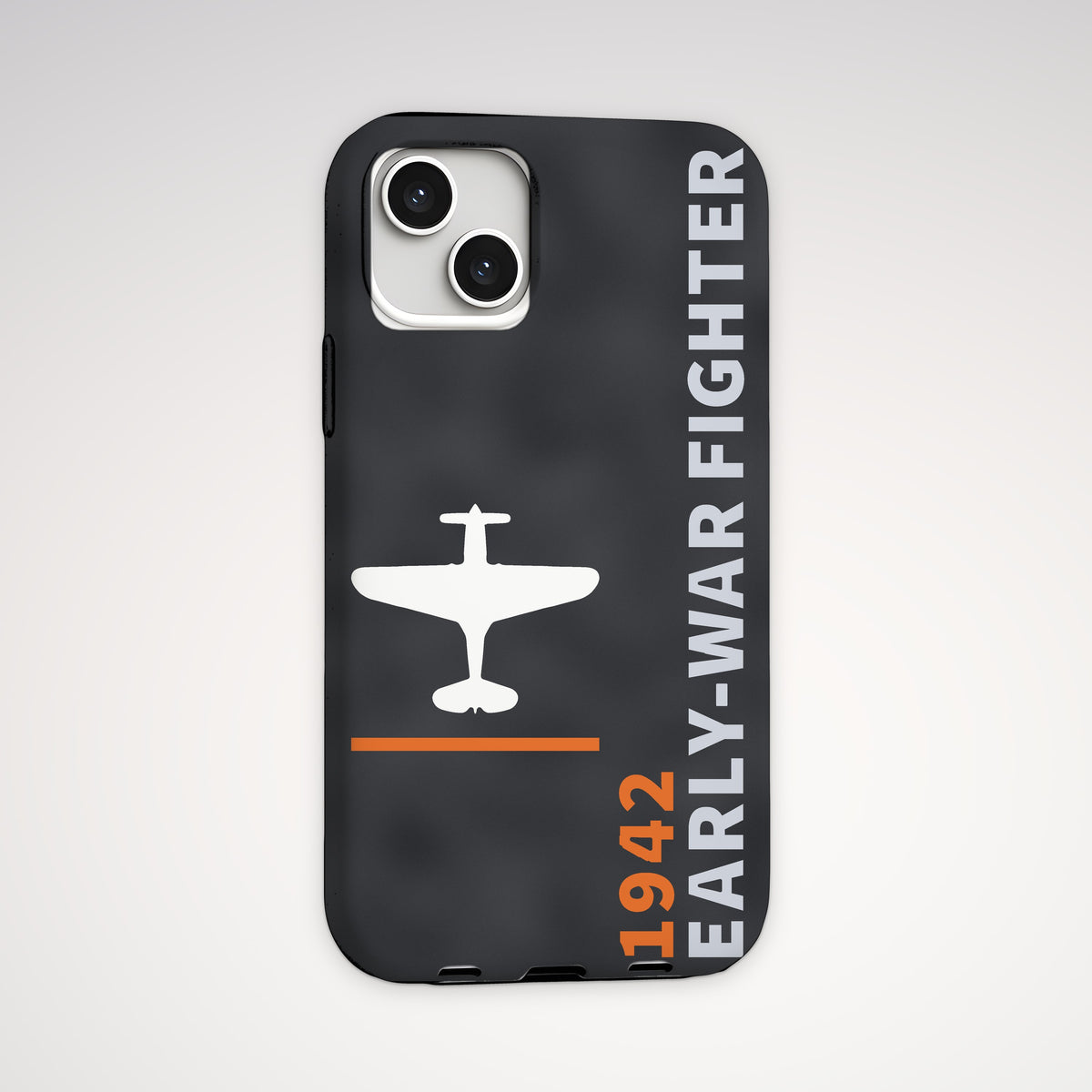 Early-War Fighter 1942 Tough Phone Case – iPhone, back view