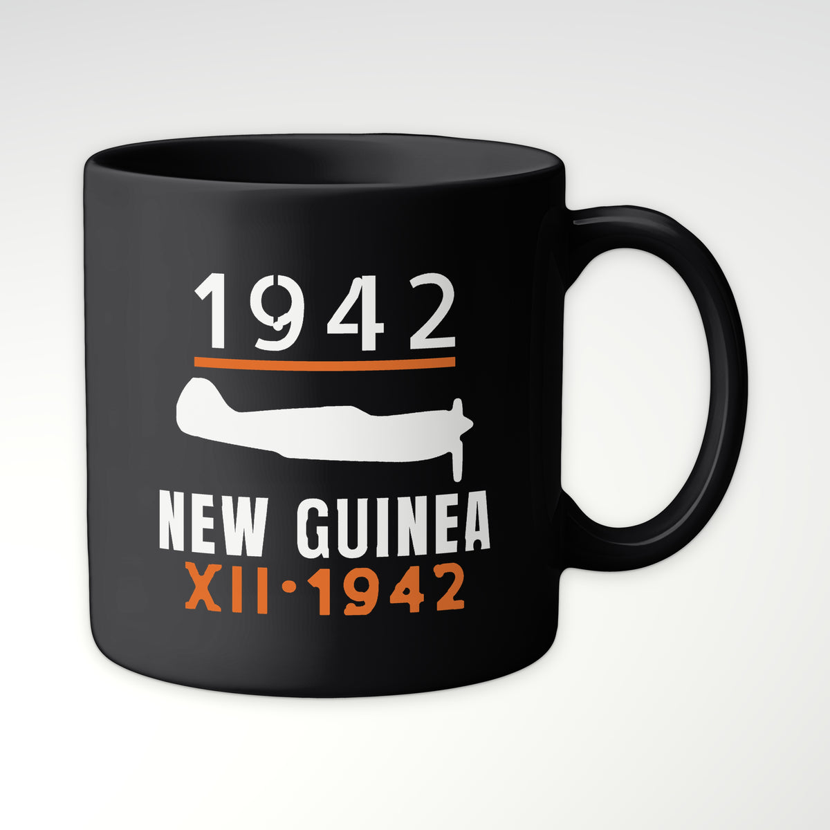 New Guinea 1942 Chin-Scoop Fighter Mug in Black