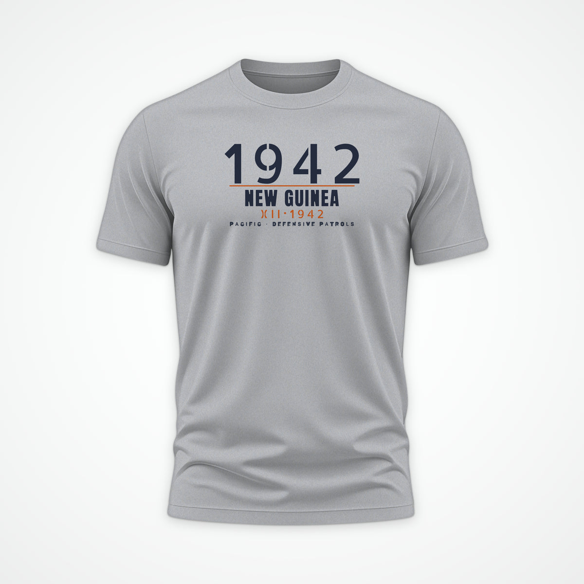 New Guinea 1942 Defensive Patrols Tee in Sport Grey
