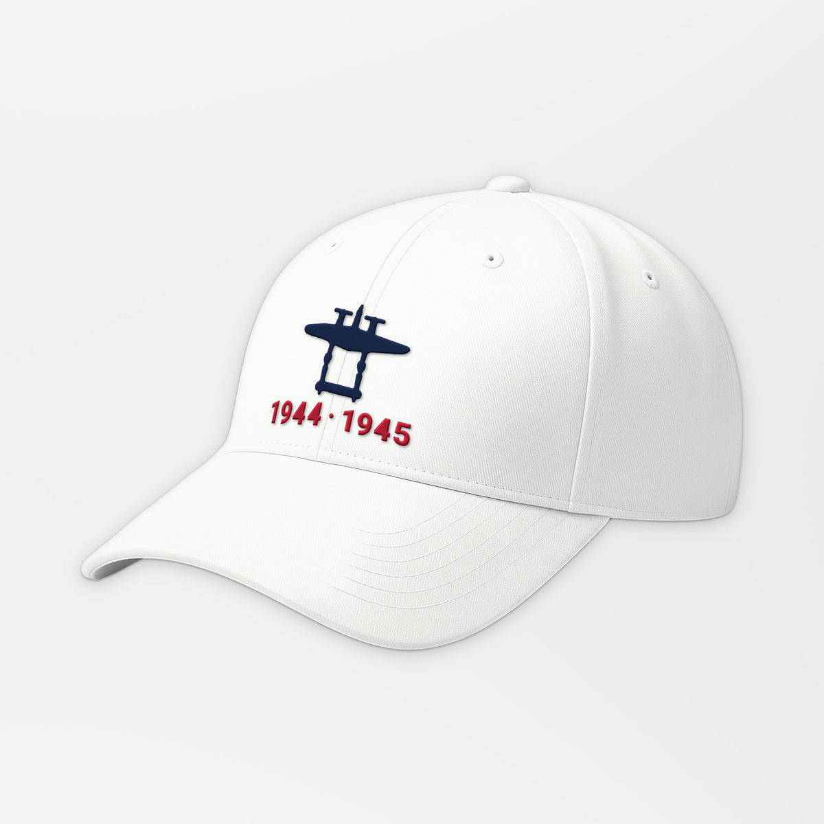 Twin-Boom Fighter 1944–45 Embroidered Cap in White