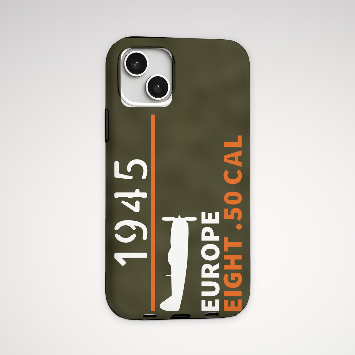 Europe 1945 Eight-Gun Fighter Tough Phone Case – iPhone, back view