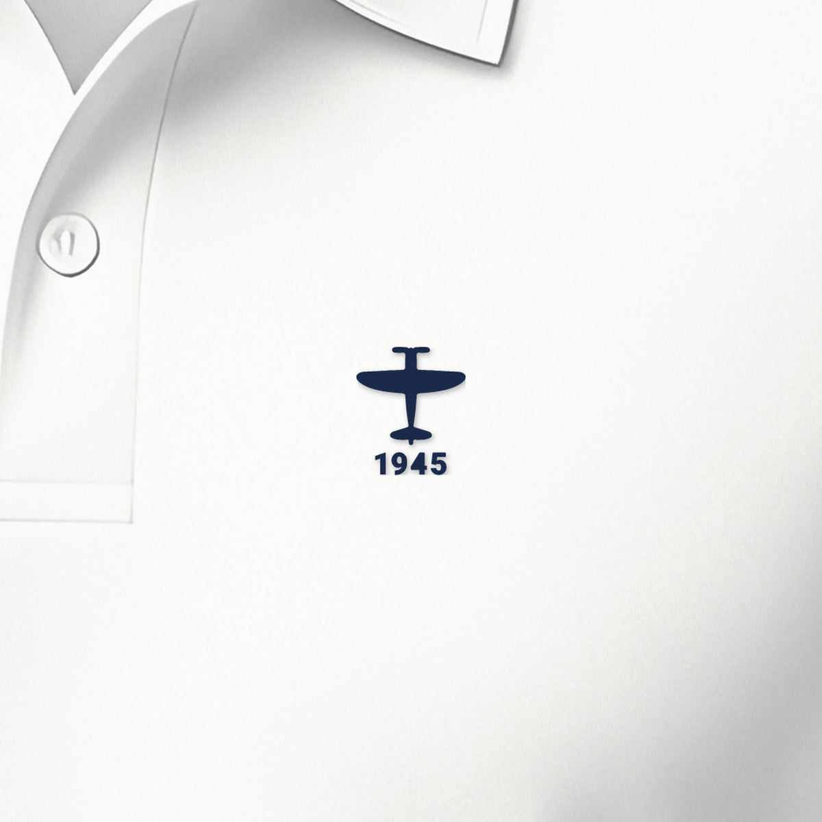 Eight-Gun Fighter 1945 Polo, left-chest detail