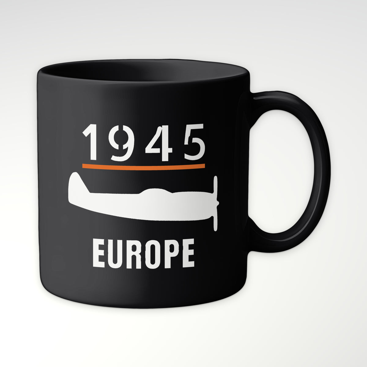 Europe 1945 Eight-Gun Fighter Mug in Black
