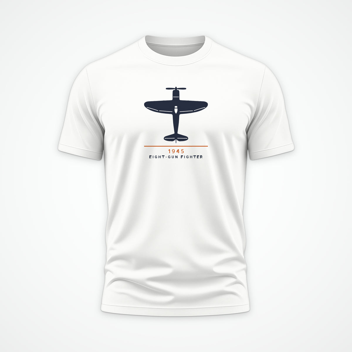 Eight-Gun Fighter 1945 Tee in White